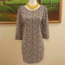 Spare Floral SIZE L Multicolor Zip Back Spare Dress Casual 