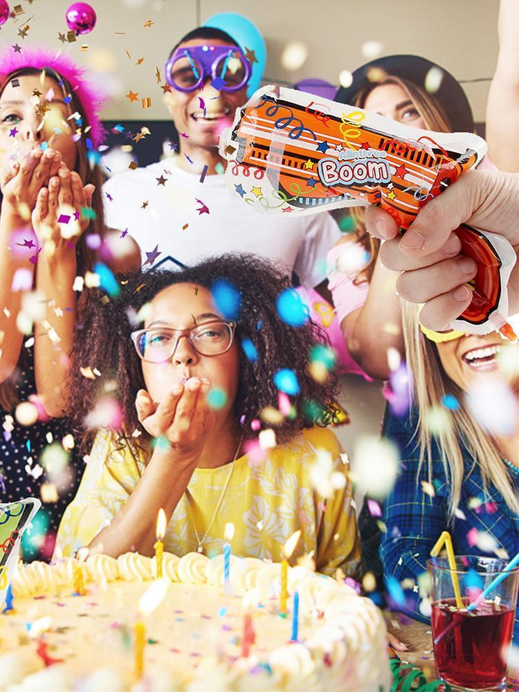 12pcs Novelty Design Handheld Confetti Launcher SelfInflating Confetti