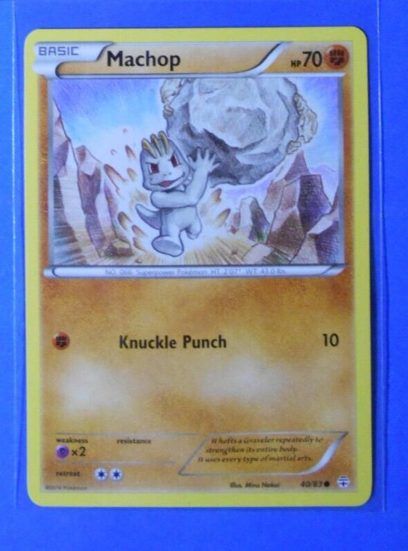 Machop 40/83 Pokemon card XY Generations common NM