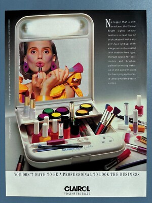 Clairol Bright Lights Beauty Center Werbung 1989 ca. 20,8cm x 27,5cm