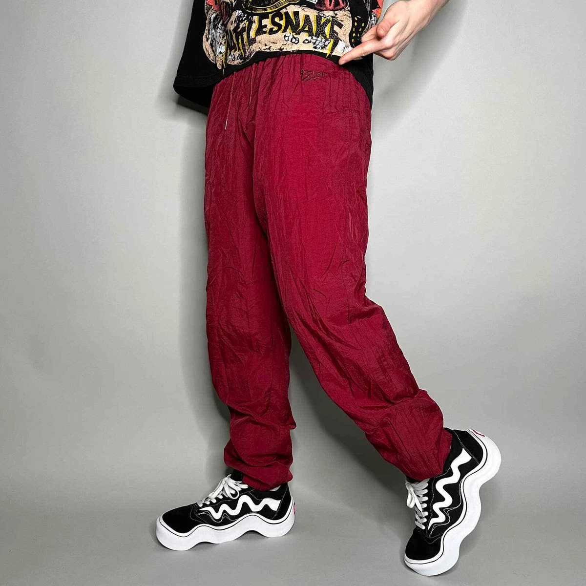 Reebok Identity Vintage Sport Pants - Classic Maroon | Reebok