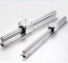 2X SBR12-675mm LINEAR RAIL 12mm fully supported shaft rod  4 SBR12UU Block