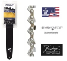 TriLink S52 14" inch Chainsaw Chain & Guide Bar Combo 52 Drive Links NEW