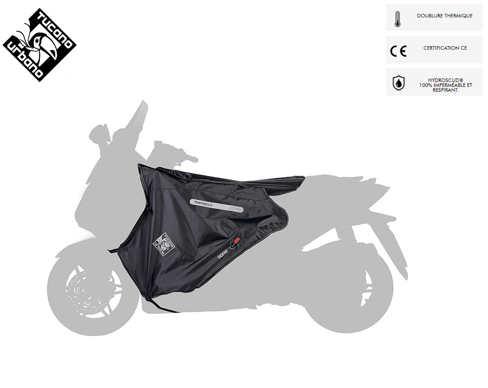 Tablier R152 Tucano Peugeot Geopolis 250 400 protection hiver
