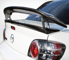 Echte Kohlefaser Heckflügel Kofferraum Deckel Spoiler 1Pair für Mazda RX-8 RX8