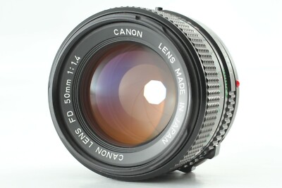 Exc+5] Canon AE-1 P Program Black SLR Camera w/ New FD 50mm f1.4