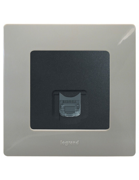 Prise RJ 45 Cat. 6 FTP Legrand 096651 enjoliveur fonte mural