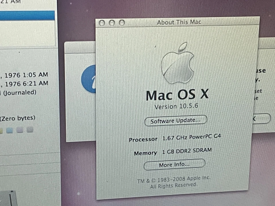 Apple 17" PowerBook G4 A1107 1.67GHz 60 /1GB w/ working Battery in box. Last G4! - Image 2 of 4