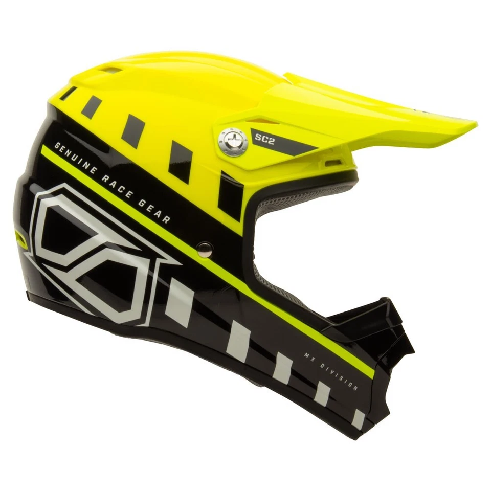MSR SC2 Motocross Dirt Bike Off-Road Helmet 2023.5 (X-Large, Neon) Foto 4 de 4