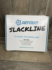 Get Out   Full Classic Slackline Kit with Helpline, Tree Protectors  Carry Bag