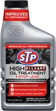 STP High Mileage Oil Treatment Stop Leak 15 FL OZ Engine Oil Additive