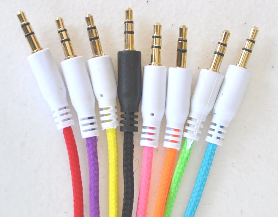3.5mm male stereo audio aux auxiliary cable for iPod mp3 car iPhone 4s 5c 6 plus - Image 2 of 4