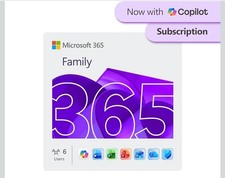 Image of Microsoft 365 Family 6 User, 1-Year, PC/Mac/iOS/Android