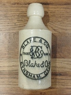 Becoming Scarce BLAKE & CO EYNSHAM OXON. Ginger Beer Bottle. V Good Condition