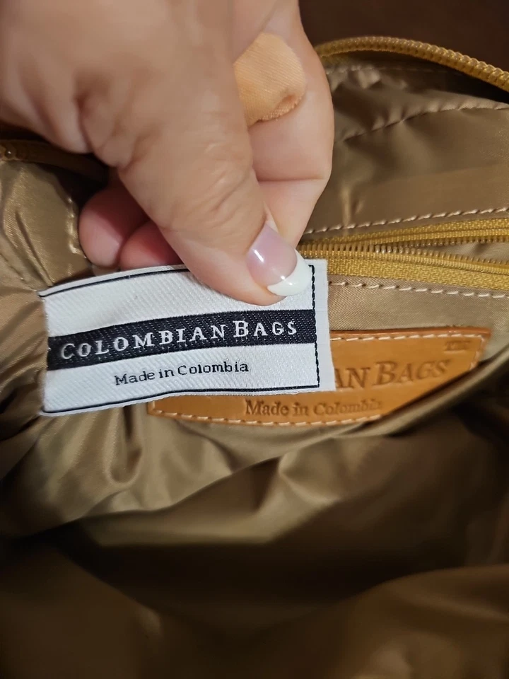 Bolso de Afeitar Columbia Cuero Nuevo Sin Usar Tostado Cuero Muy Flexible Foto 4 de 4