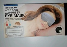 Brookstone Hot  Cold Eye Mask Compress - Relieve Tension  Eye Puffiness