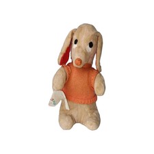 Weepie Sad Dog Plush Stuffed Animal With Sweater  Hankerchief Vintage - READ
