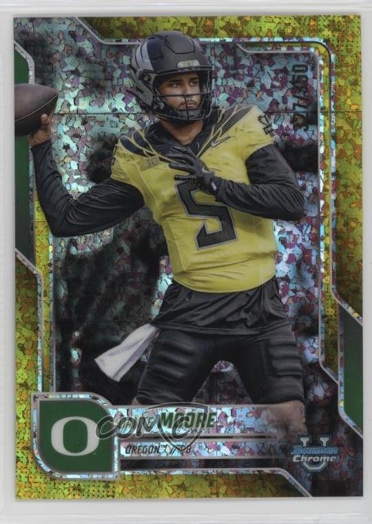 2025 Bowman U Chrome Yellow Mini-Diamond Refractor 327/350 Dante Moore #137 1gx0