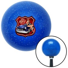 Old School Cool Blue Metal Flake Shift Knob W M16x1.5 Insert Shifter Auto Brody Old School Cool Blue Metal Flake Shift Knob W M16x1.5 Insert Shifter Auto Brody