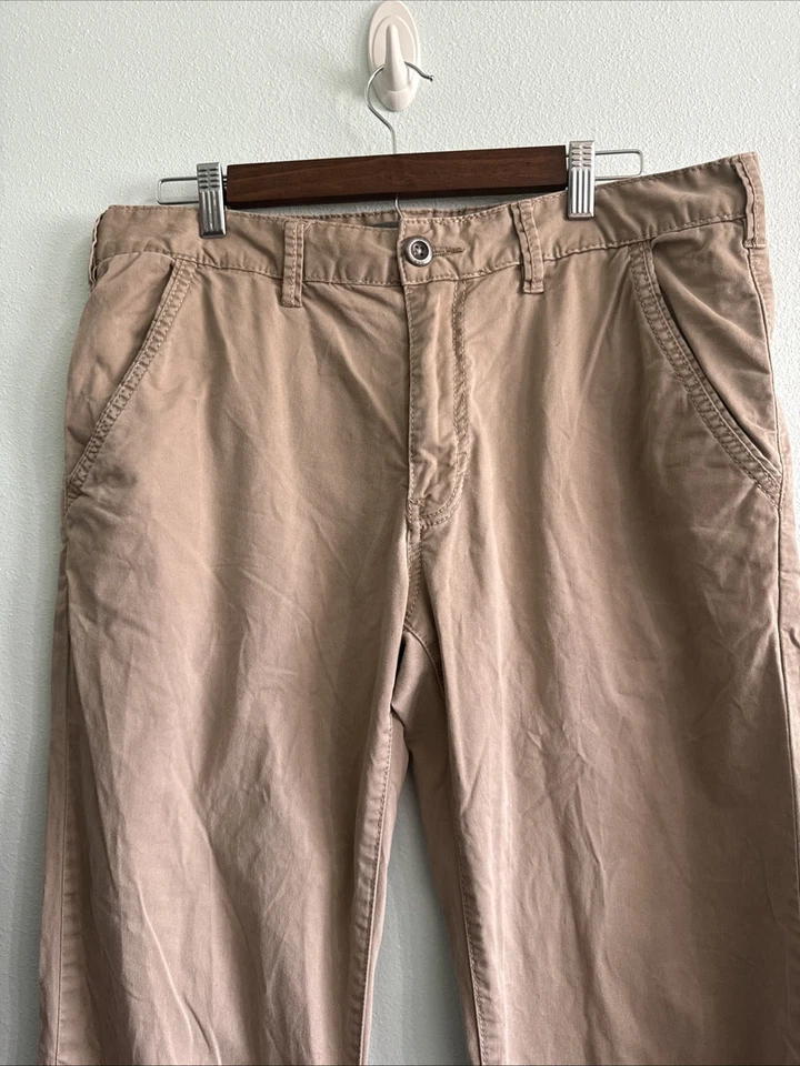 BKE пряжки повседневные Jake Bootcut хаки бежевый брюки эластичной мужской 34 x 34 - Изображение 2 из 4