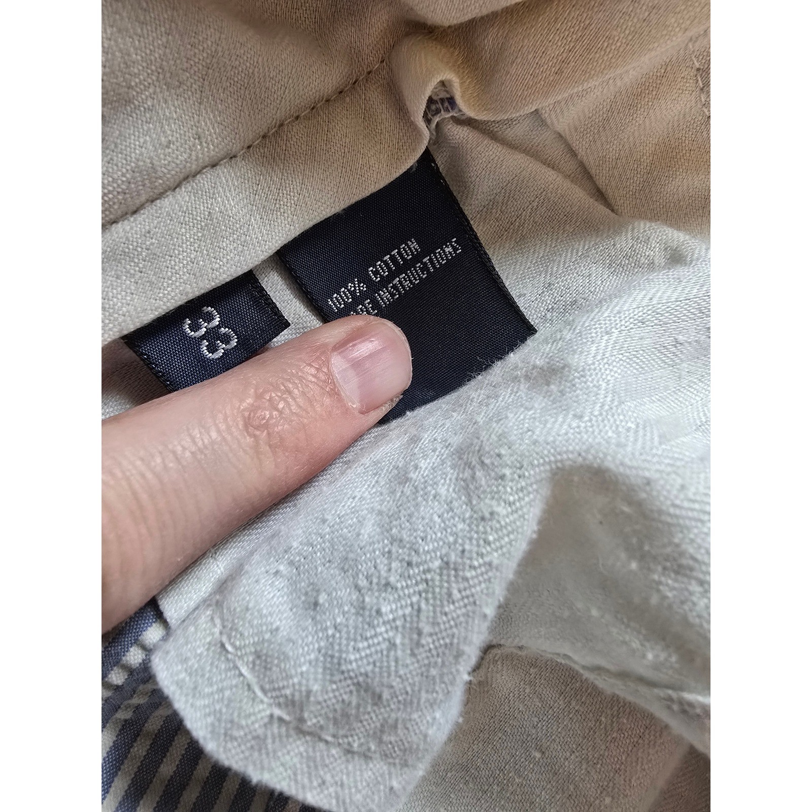 Ralph Lauren Y2K Seersucker Shorts Mens 33 Fit 32 Summer Blend Cloth thumbnail 8