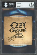 Ozzy Osbourne Signed Patient Number 9 CD Insert BAS Slabbed #00018460666