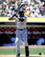 Frank Thomas Signed Chicago White Sox Photo 11x14 Beckett Authenticated