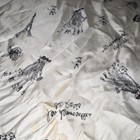d'lizzy White Paris Print Scarf Wrap w/ Blue Red Border Women's — photo 8