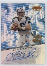 2001 Bowman's Best Certified Issue Chris Weinke #BB-CW Auto 0jw4