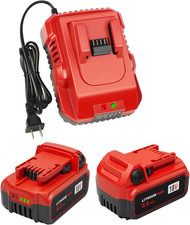 2Pack 18V 6.0Ah Batteries Replacement for Milwaukee M-18 Battery and 1 Charger S