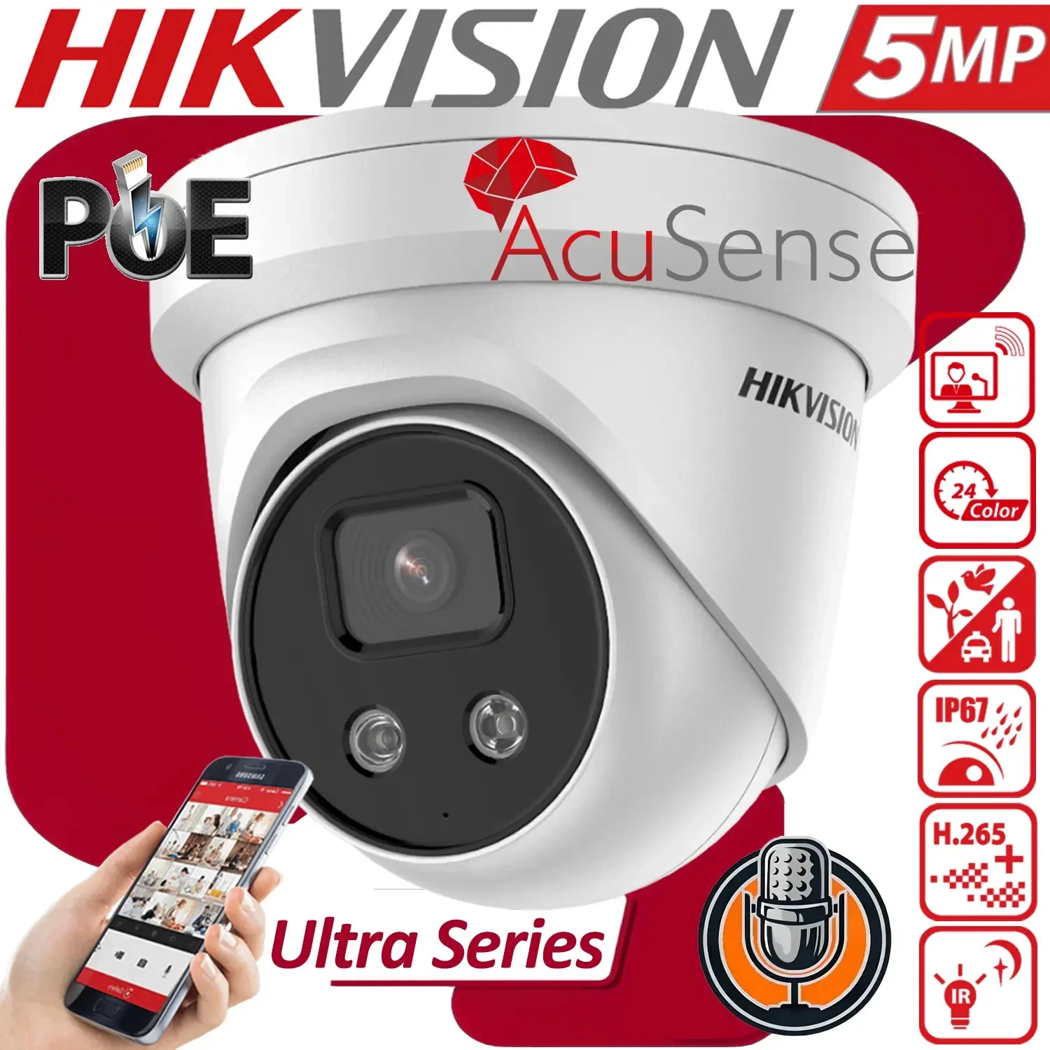Hikvision DS-2CD3356G2-IS Turret Camera
