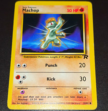 Pokémon TCG Machop 59/82 Team Rocket Unlimited Common Regular English 1999