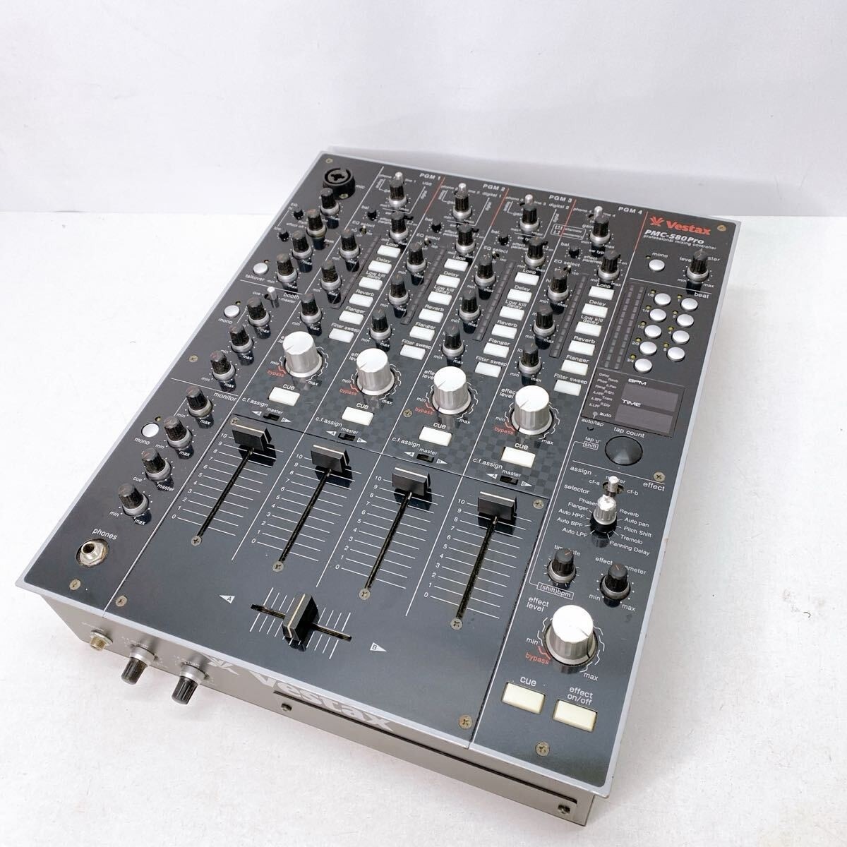 Vestax PMC-580Pro 4CH Pro DJ Mixer BPM Effects Tested Working No