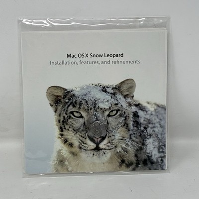 New Apple Mac OS X Snow Leopard 10.6.3 Install DVD 2Z691-6431-A 6634-A w/Insert