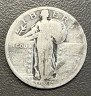1925 Standing Liberty Quarter Rough Circ / 90% Silver / Great For Hoarding!