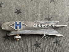 Fahrrad / Moped Schutzblechfigur Reiter Emblem Steuerkopfschild | Hercules / Alu