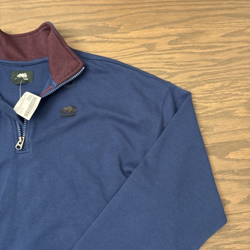 Roots Kids Canda Active Relaxed Half Zip Blue Sweatshirt Pullover XXL 13-14 Year - Picture 4 of 12