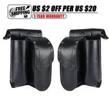 For Harley Touring Left Right Saddlebag Protective Bags With Water Bottle Holder