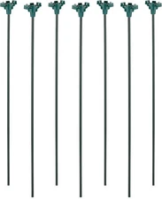 HLO Lighting 15" Universal Metal Light Stakes for Christmas Lights | Green 