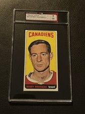 1964 Topps #80 Bobby Rousseau Canadiens SHORT-PRINT KSA-7. NRMT. Wowza. Tough!
