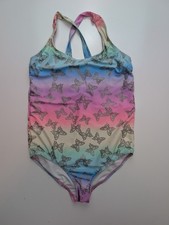 Bmagical By Btween Swimsuit Girls Size 12 Mermaid Butterfly Rainbow Gold