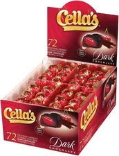 Cella's Dark Chocolate Covered Cherries, 72-Count Box