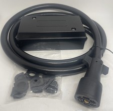 Unbranded 7-Way Trailer Cable 7’ w/ Junction Box Black **NEW**