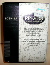 Vintage Toshiba RP-2038 Radio Stereo Collapsible Headphones Complete in Box
