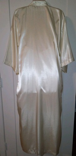 Vintage California Dynasty White Satin Sequins Bridal Nightgown Peignoir Set M/L - Picture 11 of 14