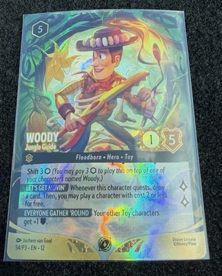 Wilds Unknown Woody - Jungle Guide Enchanted Foil 54/P3 Champion Promo (Top 8)