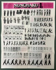 Rare Vintage Original 1975 Nunchaku Poster Martial Arts Excellent A+ Sharp Color