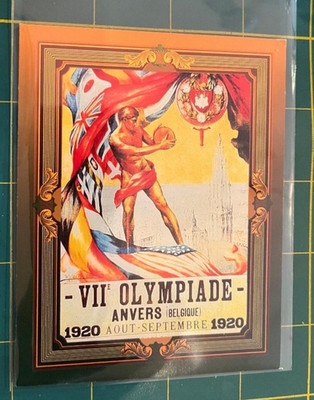 1992 RARE-3 1/2'' X 4 1/2'' OLYMPIC'S TRADING CARD-No. TSG7**ATLANTA 1996*SEE SCAN