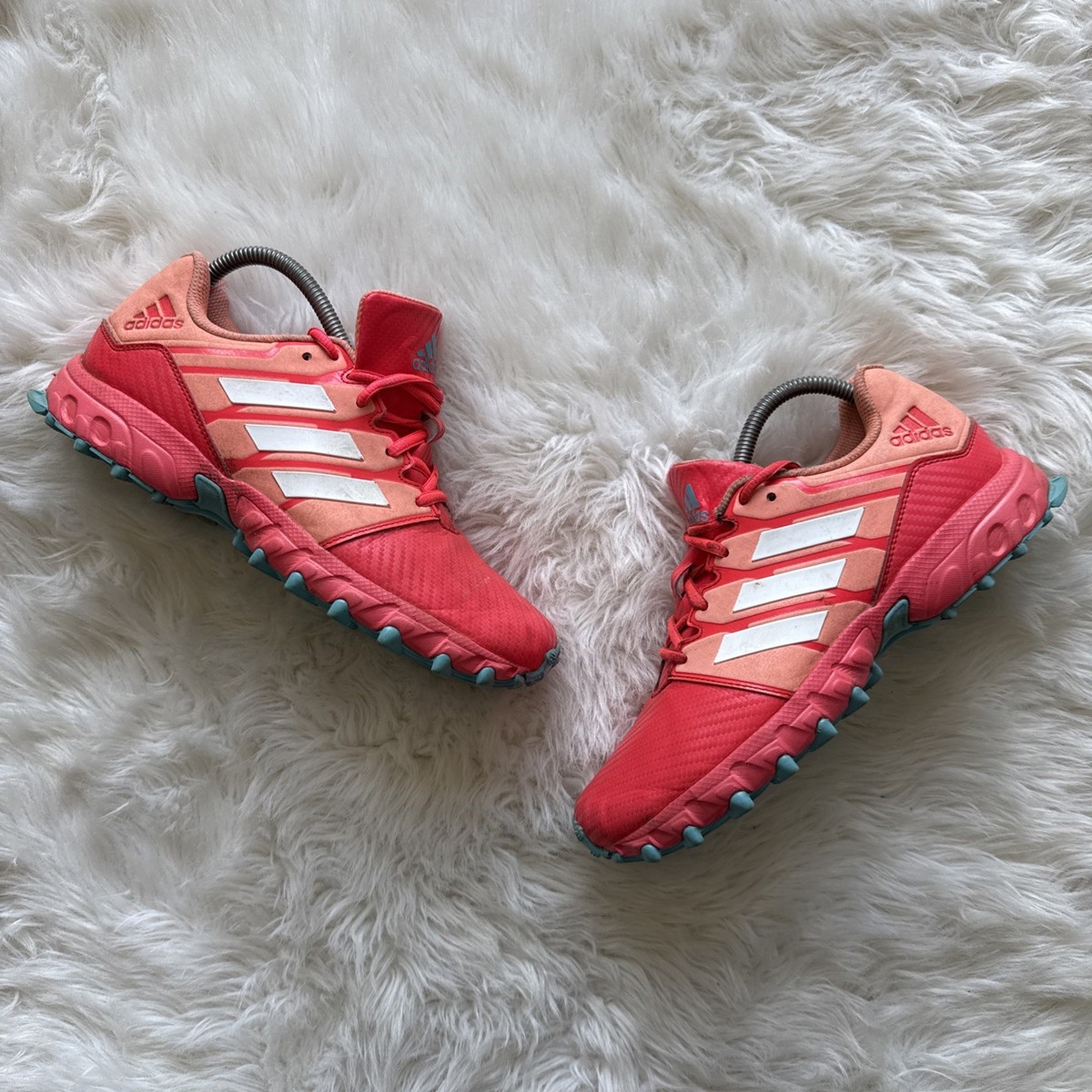 Women's Adidas AdiPower Trainers Red/Orange Sports Walking