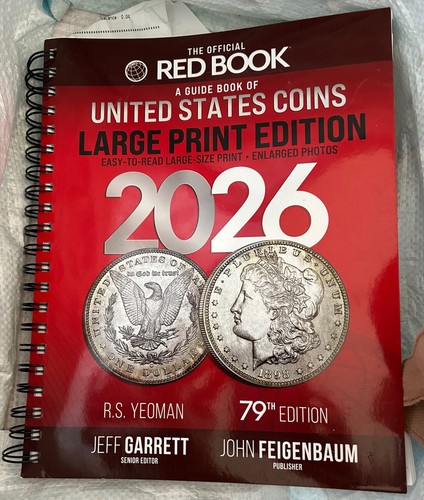 LARGE PRINT A Guide Book of United States Coins Red Book 2026